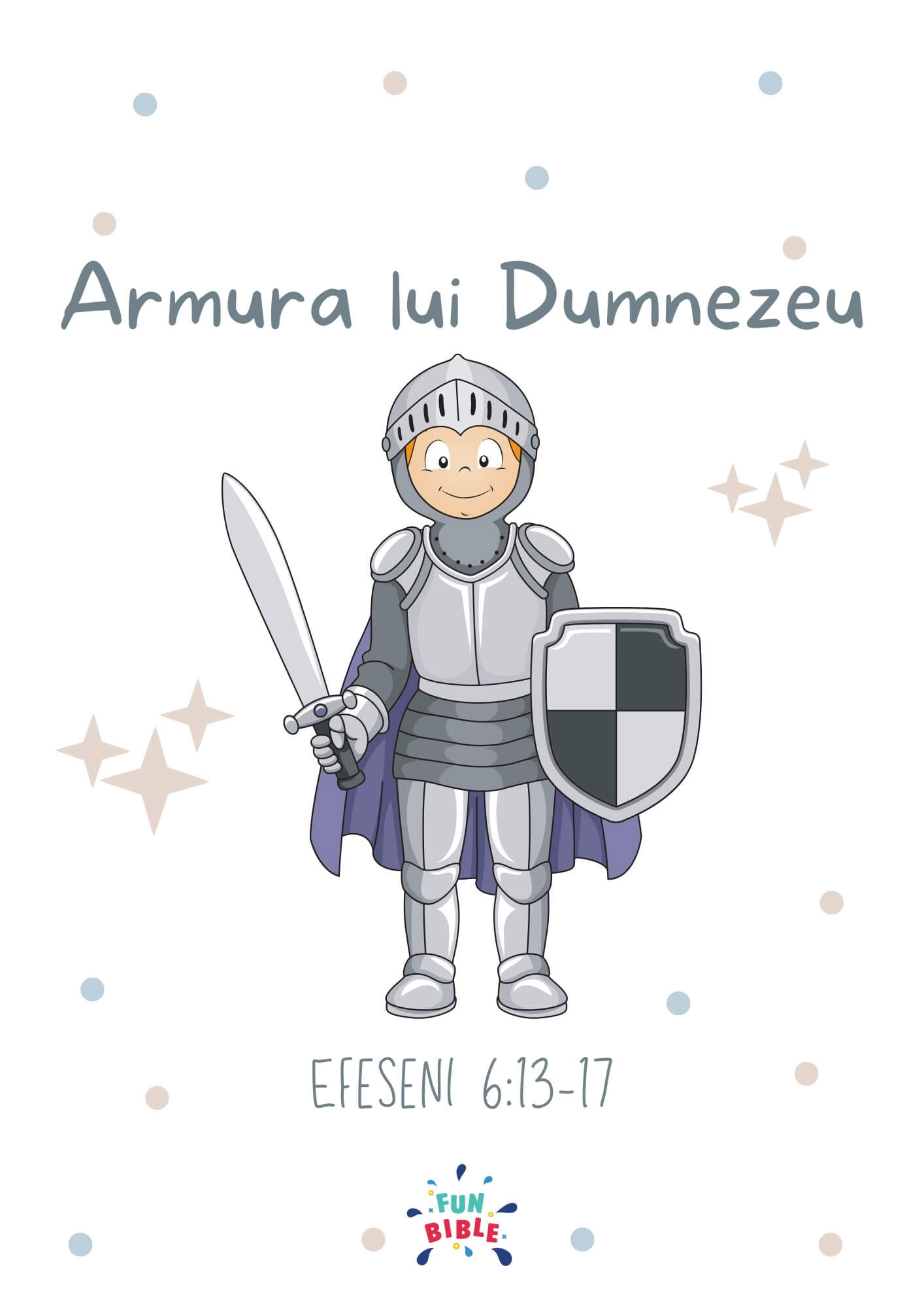 1 coperta caietului „Armura lui Dumnezeu” care infatiseaza un soldat in armura medievala
