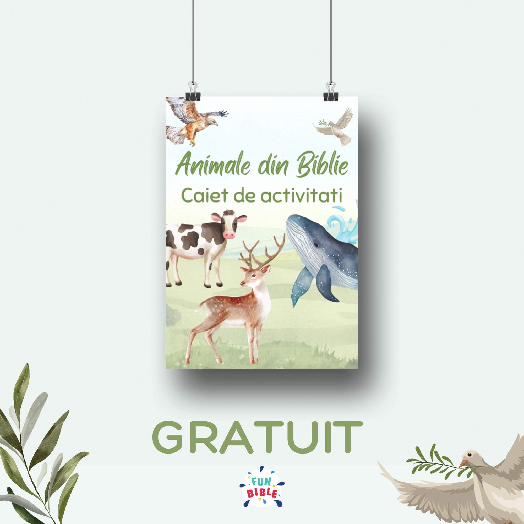 Bible animals listing - 2 Coperta caietului digital despre animalele din Biblie