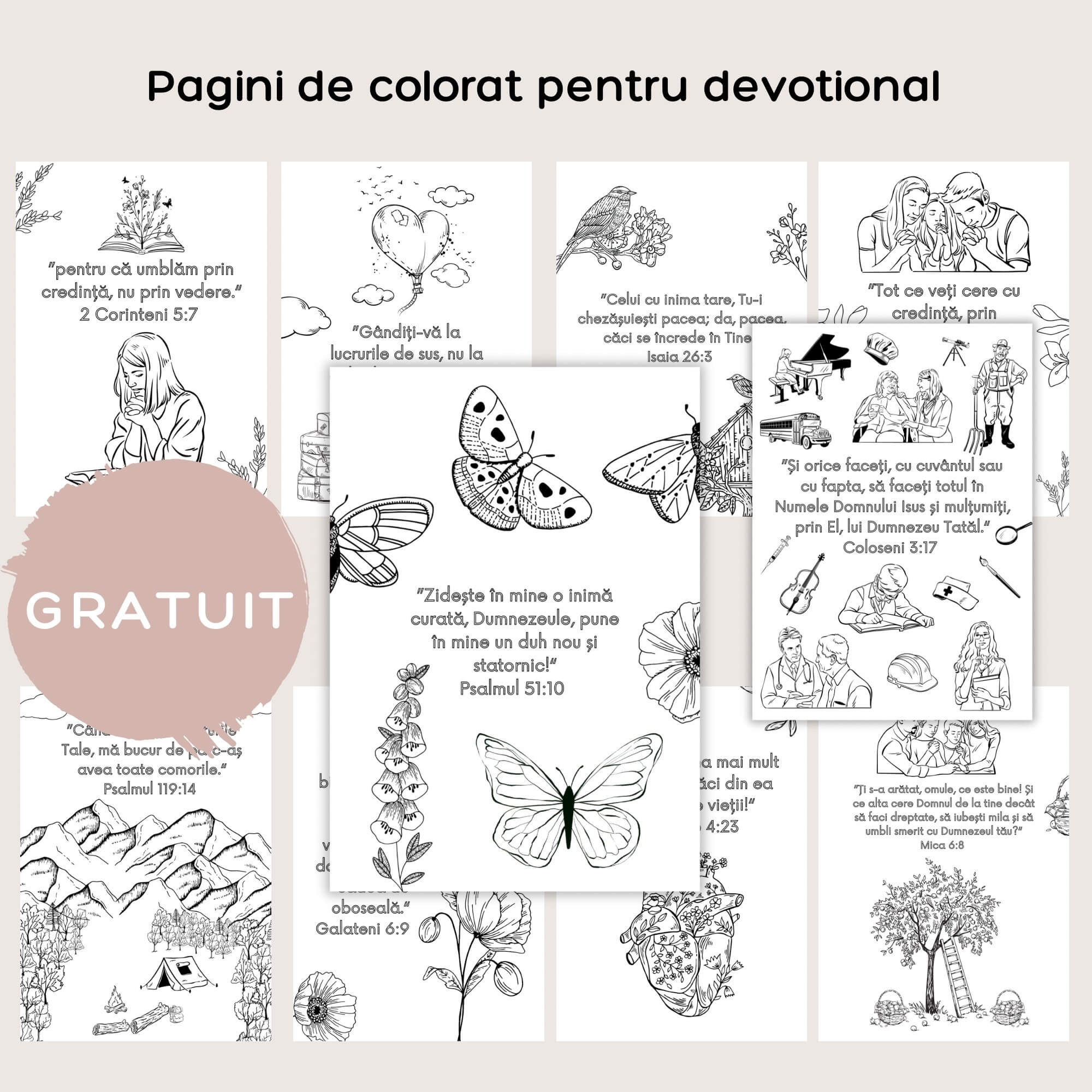 Versete biblice de colorat listing - 2 (1) Poze cu paginile din caietul digital cu versete biblice